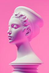 contemporary Art: A Stunning Modern Abstract Sculpture Design of a Woman's Head