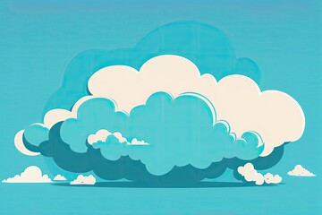 Clouds vector background