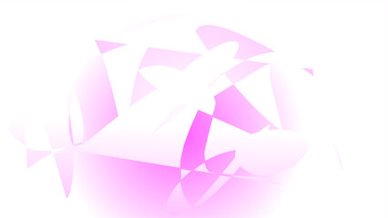 abstract design of pink circle gradient with random strokes, for presentation or banner template, isolated on white background