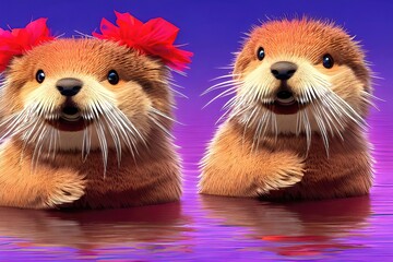 Illustrated Character Designs of Iconic Wildlife Creatures