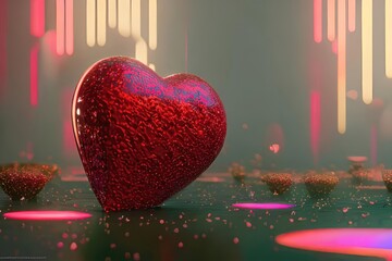 Colorful Hearts as a Gift for Romance