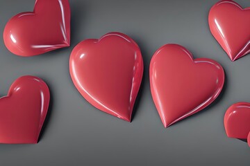 Colorful Hearts as a Gift for Romance