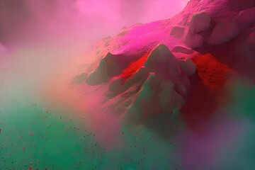 Colorful Paint Splash Texture in an Abstract Background