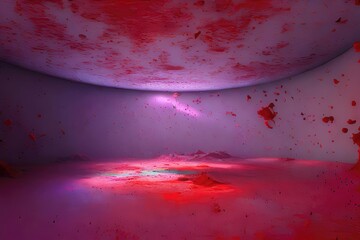 Colorful Paint Splash Texture in an Abstract Background