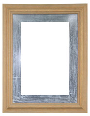 Brown wooden frame on transparent background	(PNG File)

