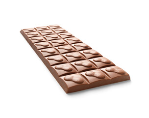 ?hocolate bar isolated on white background.