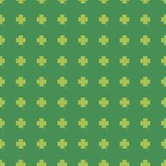 Green clover seamless pattern