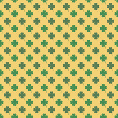 Green clover seamless pattern