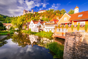 Harburg, Swabia. Beautiful medieval village in historical Bavaria, Germany.