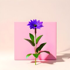 purple flower, Generative Ai
