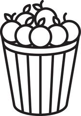 apples basket icon