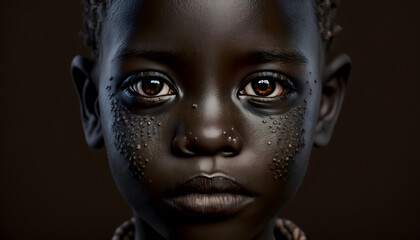 African Tribal Face Painting