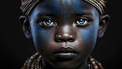 African Tribal Face Painting