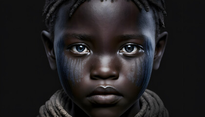 African Tribal Face Painting