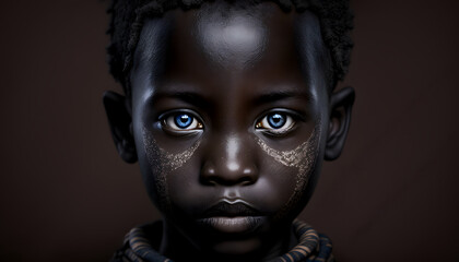 African Tribal Face Painting