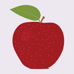 A Pretty apple fruit vector art work. 