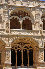 Portugal, cloister of Jeronimos monastery in Lisbon