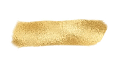 Gold paint brush stroke