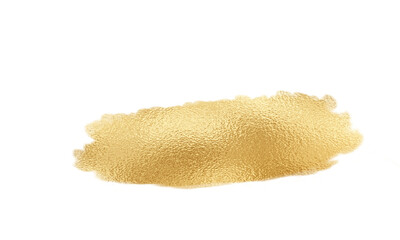 Gold paint brush stroke