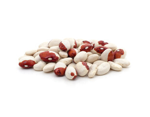 Heap of white beans.