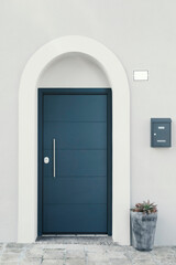 Nice home, entrance door and mailbox