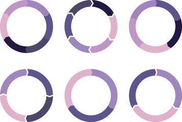 vector set of cycle infographic elements 