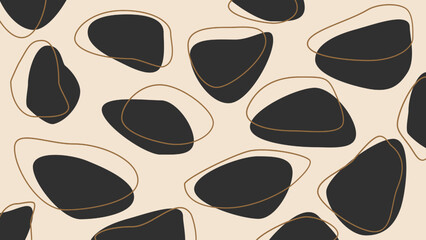 Beige background with cow pattern
