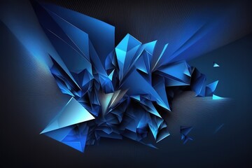Blue Background. Dark blue abstract background geometry shine and layer element vector for presentation design