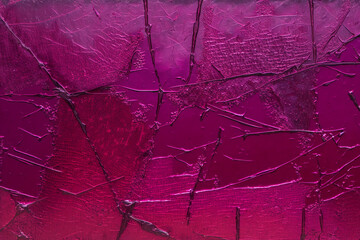 purple cracked glass background, generative ai