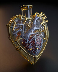 heart-shaped pendant, generative ai