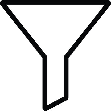 filter icon vector for any purposes . filter funnel sign
