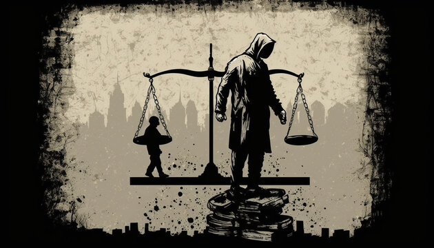 injustice, Generative AI, Illustration