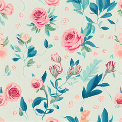flower background pattern ai illustration