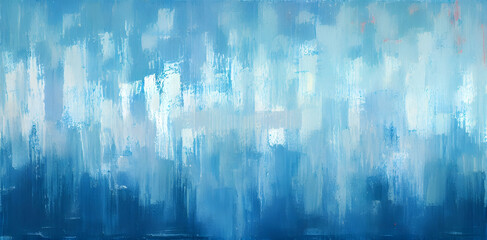 Naklejka na ściany i meble Abstract Blue Paint Texture Wallpaper Background with Copyspace. Generative Ai Illustration.
