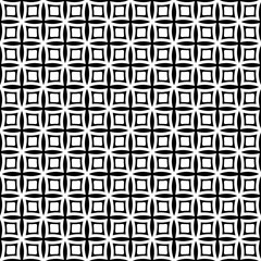 Black and white seamless pattern texture. Greyscale ornamental graphic design. Mosaic ornaments. Pattern template. Vector illustration. EPS10.
