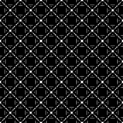 Naklejka premium Black and white seamless pattern texture. Greyscale ornamental graphic design. Mosaic ornaments. Pattern template. Vector illustration. EPS10.