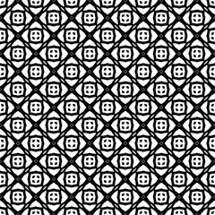 Black and white seamless pattern texture. Greyscale ornamental graphic design. Mosaic ornaments. Pattern template. Vector illustration. EPS10.