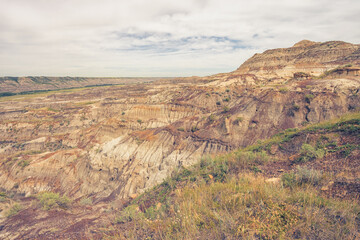 Landscape of the Badlands of Drumheller