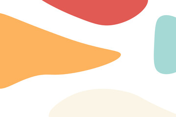 Abstract shapes, hand-drawn background. Vector illustration.	