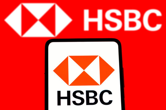 March 15, 2023, Brazil. In this photo illustration, the HSBC logo seen displayed on a smartphone.