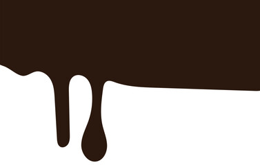 Chocolate drops background. Vector illustration.	