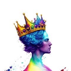 portrait of a king with a crown generative ai
