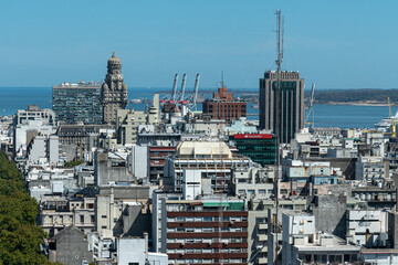 Montevideo, Uruguay urban skyline and cityscape