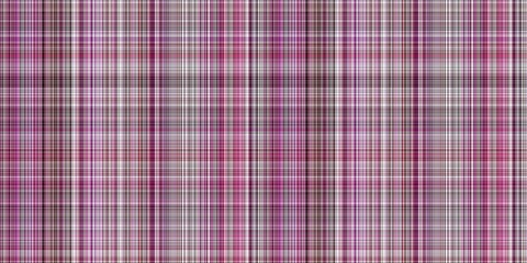 Viva magenta tartan seamless border. Gingham plaid kitchen cloth in color of the year 2023. Gingham trim. 