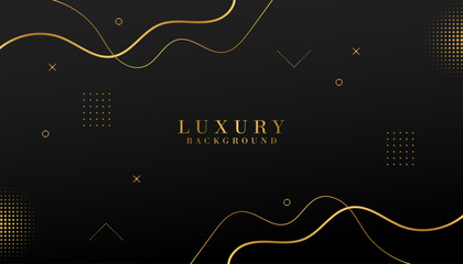 Black and gold luxury background.