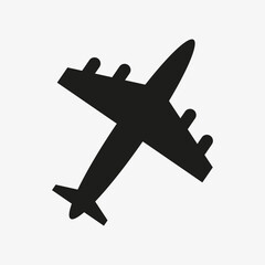 Obraz premium Airplane icon. Travel transport concept. Vector illustration.