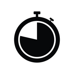 Timer icon vector, chronometer timer clock icon vector symbol illustration Logo