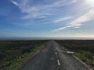 road high up on mountains