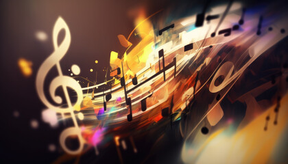 Illustration of abstract music