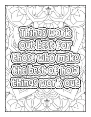  Affirmative quotes coloring page. Positive quotes coloring page. motivational quotes coloring pages design .inspirational words coloring book pages design. Motivational swear word. motivational